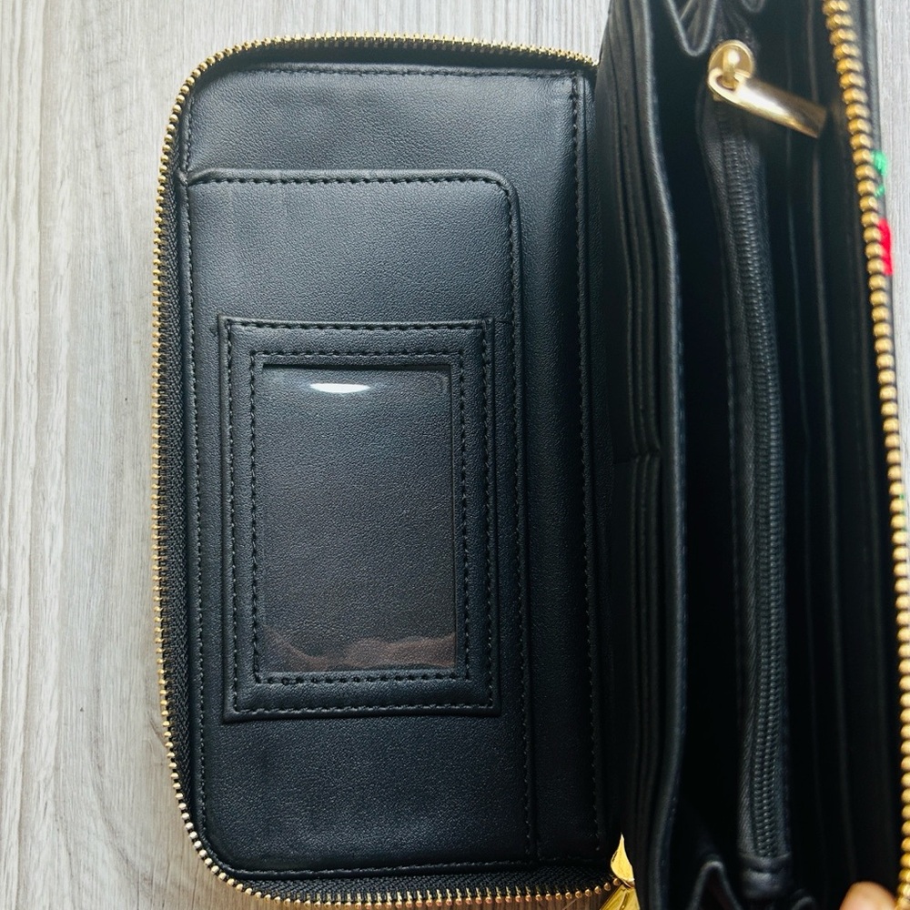 🍒 Betsey Johnson Cherry Embroidered Wallet NWT - Picture 6 of 10